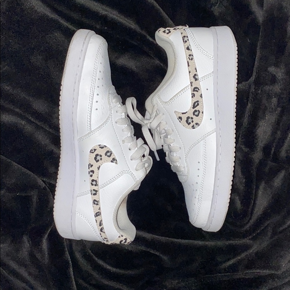 Cheetah print Air Forces